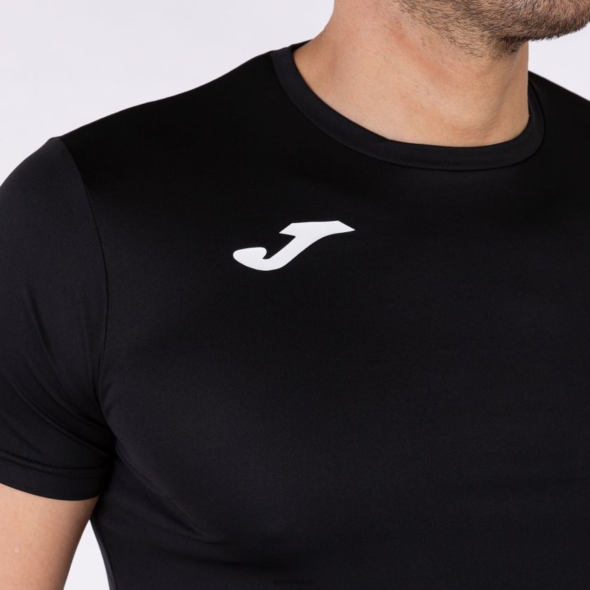nei Joma skjorte kortermet plate ii svart FBD0T014 menn