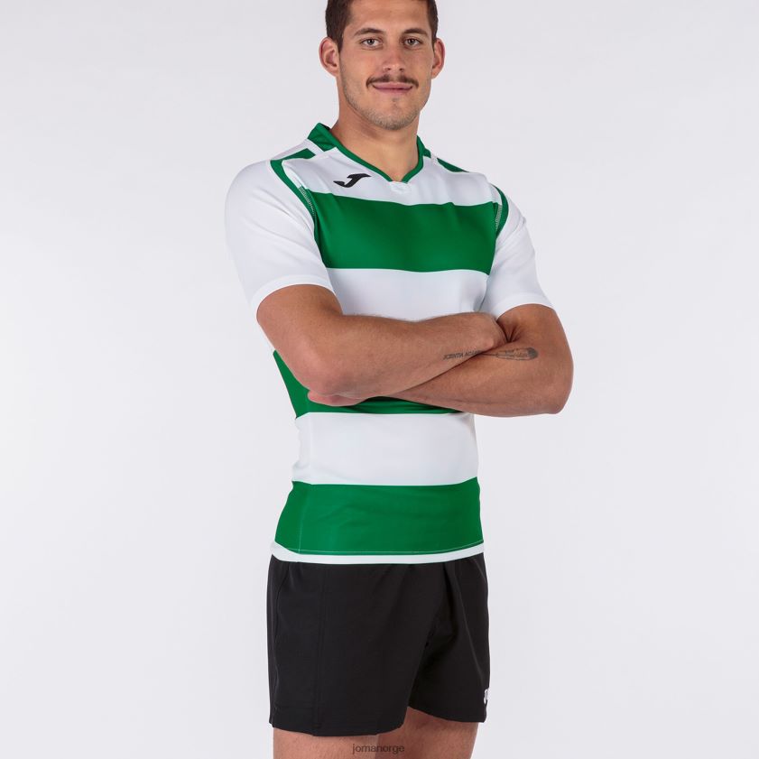 nei Joma skjorte kortermet prorugby ii grønn hvit FBD0T0764 menn