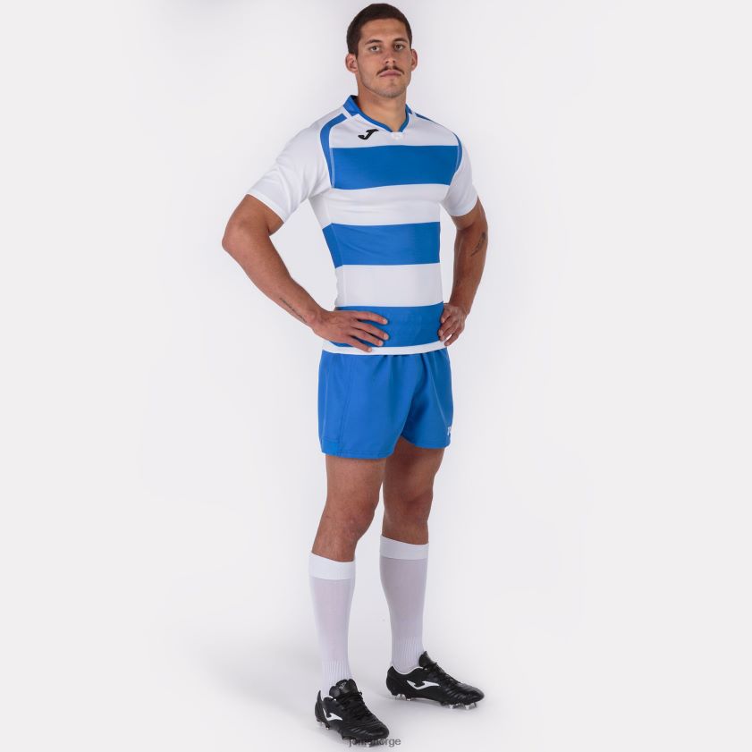 nei Joma skjorte kortermet prorugby ii kongeblå hvit FBD0T02935 menn