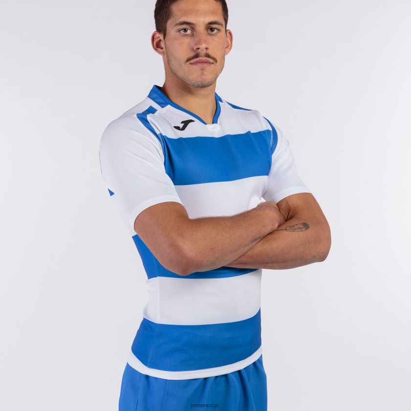 nei Joma skjorte kortermet prorugby ii kongeblå hvit FBD0T02935 menn