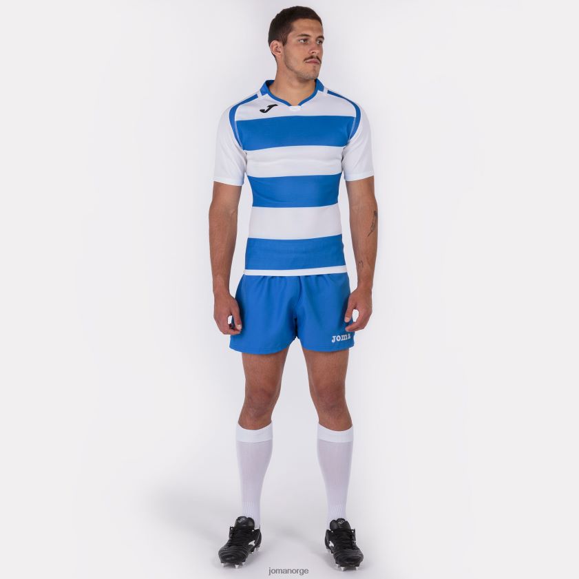 nei Joma skjorte kortermet prorugby ii kongeblå hvit FBD0T02935 menn