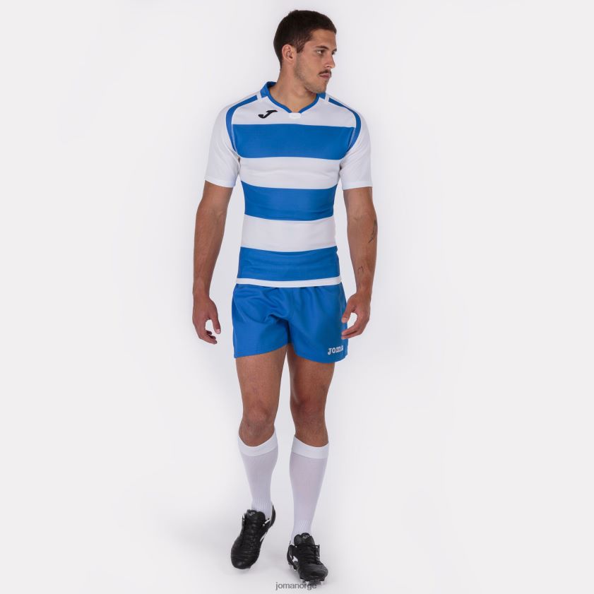 nei Joma skjorte kortermet prorugby ii kongeblå hvit FBD0T02935 menn