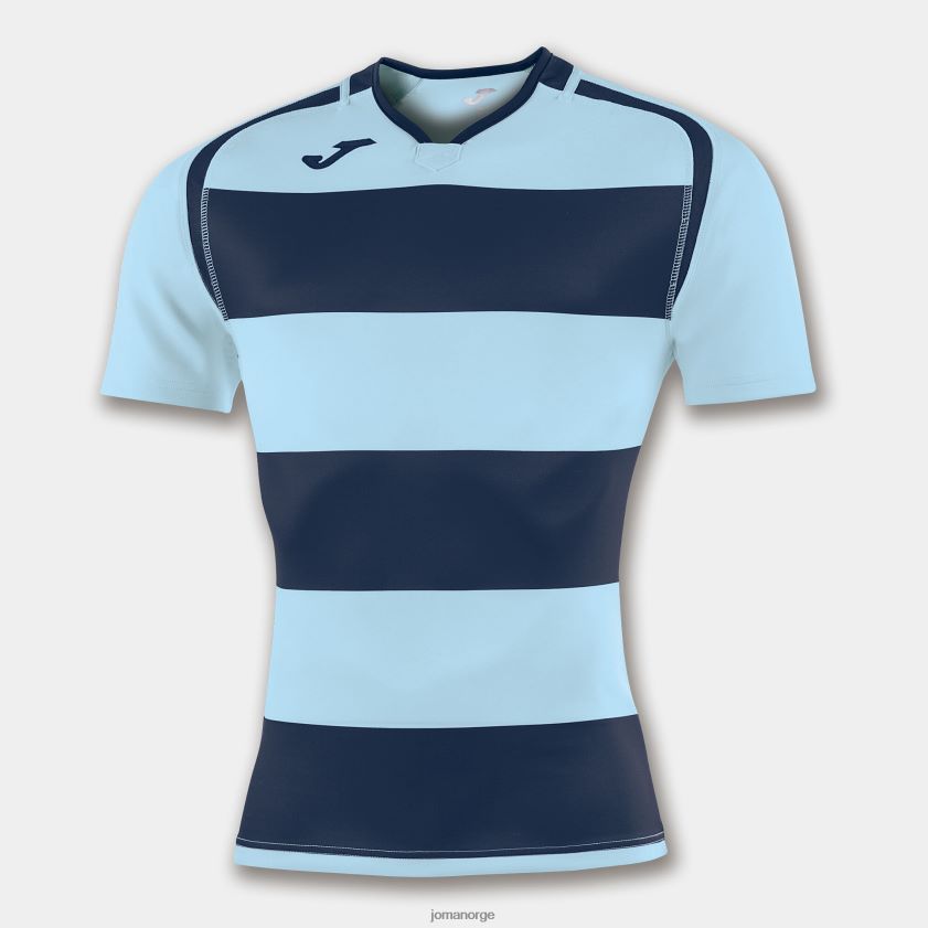 nei Joma skjorte kortermet prorugby ii marineblå himmelblå FBD0T03359 menn