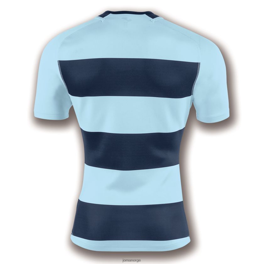 nei Joma skjorte kortermet prorugby ii marineblå himmelblå FBD0T03359 menn