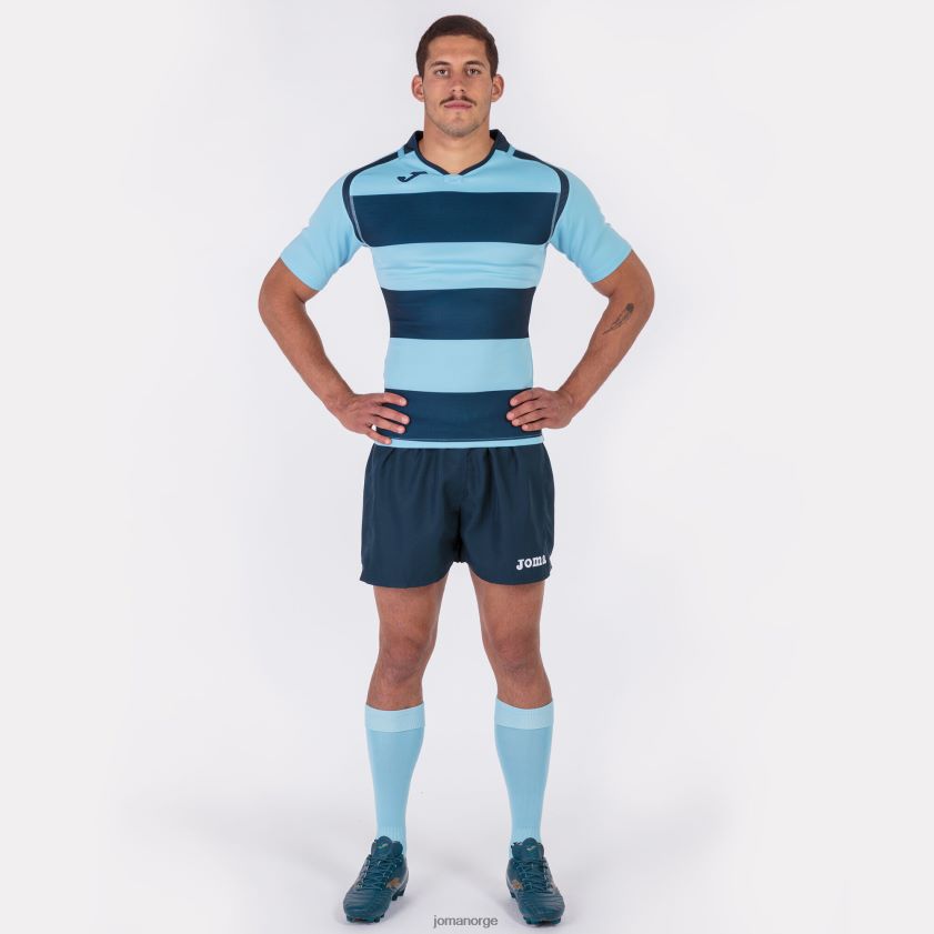 nei Joma skjorte kortermet prorugby ii marineblå himmelblå FBD0T03359 menn