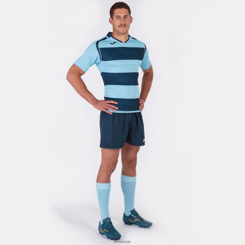 nei Joma skjorte kortermet prorugby ii marineblå himmelblå FBD0T03359 menn