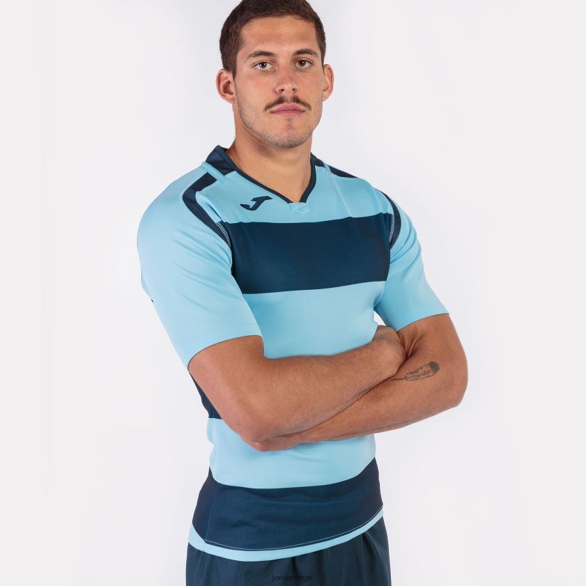 nei Joma skjorte kortermet prorugby ii marineblå himmelblå FBD0T03359 menn