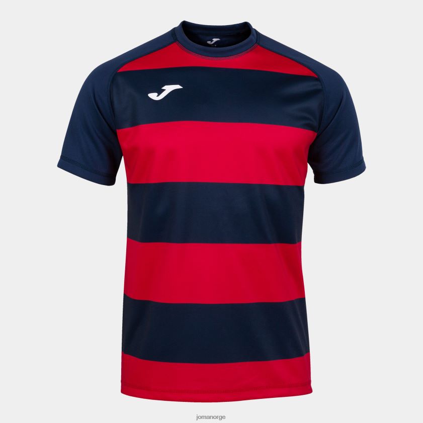 nei Joma skjorte kortermet prorugby ii marineblå rød FBD0T03108 menn