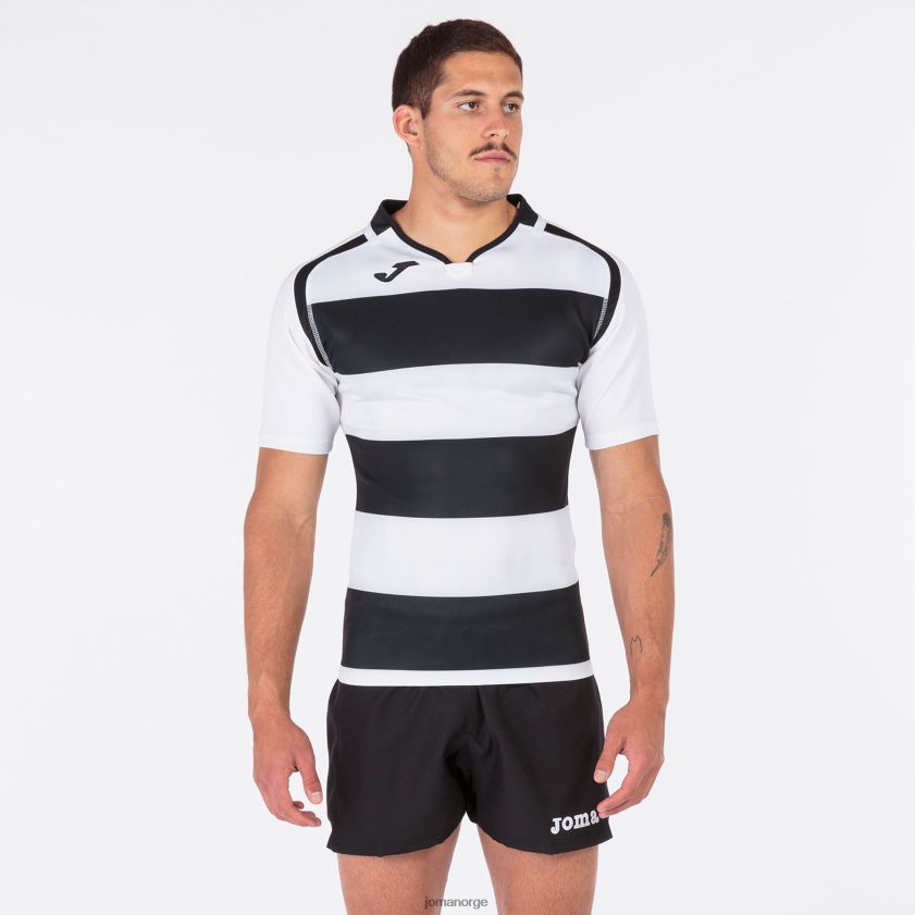 nei Joma skjorte kortermet prorugby ii svart hvit FBD0T03228 menn
