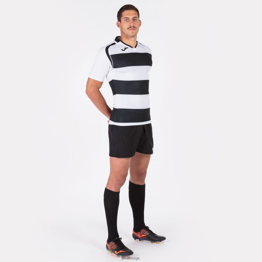 nei Joma skjorte kortermet prorugby ii svart hvit FBD0T03228 menn