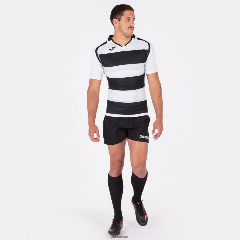 nei Joma skjorte kortermet prorugby ii svart hvit FBD0T03228 menn