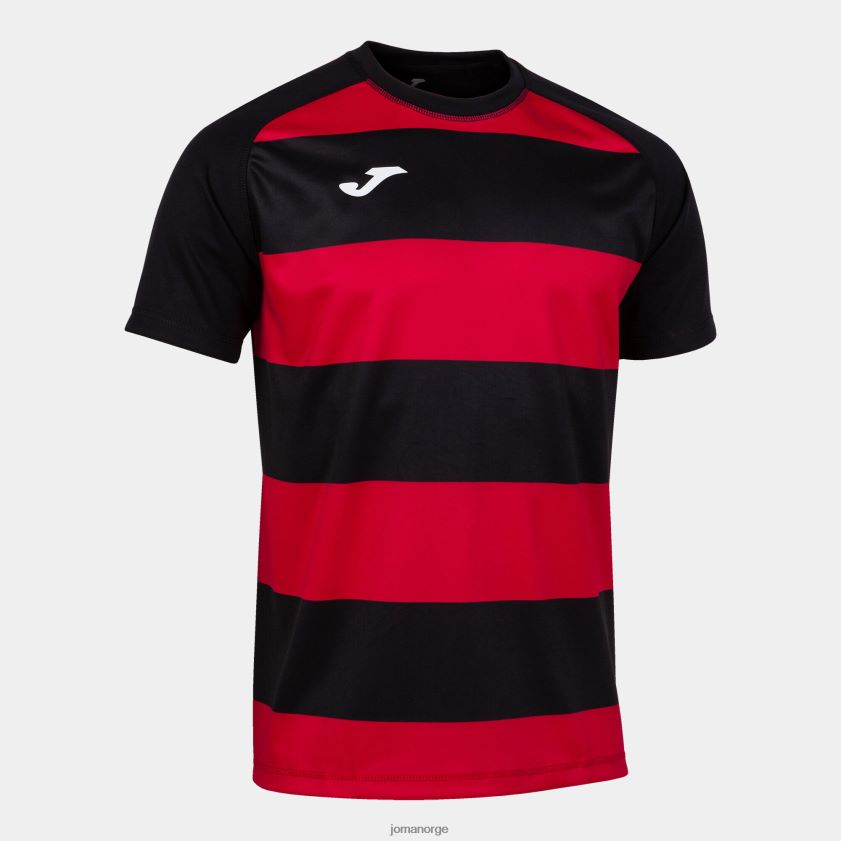 nei Joma skjorte kortermet prorugby ii svart, rød FBD0T01431 menn