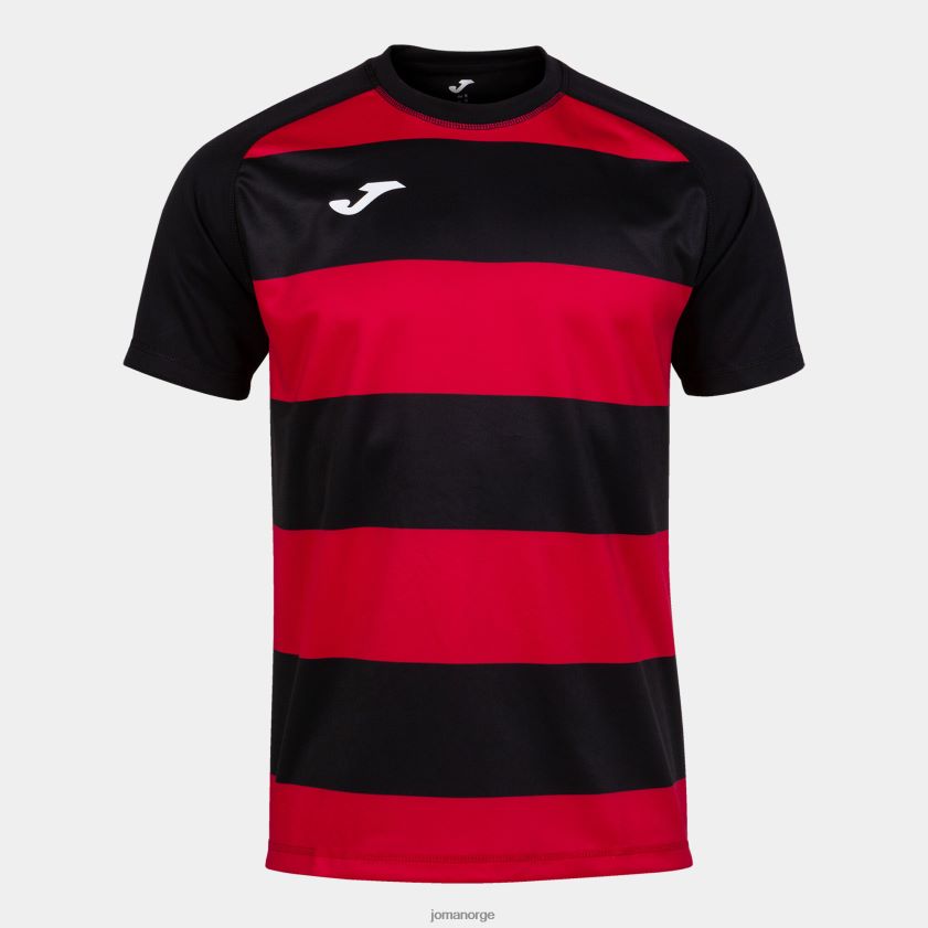 nei Joma skjorte kortermet prorugby ii svart, rød FBD0T01431 menn