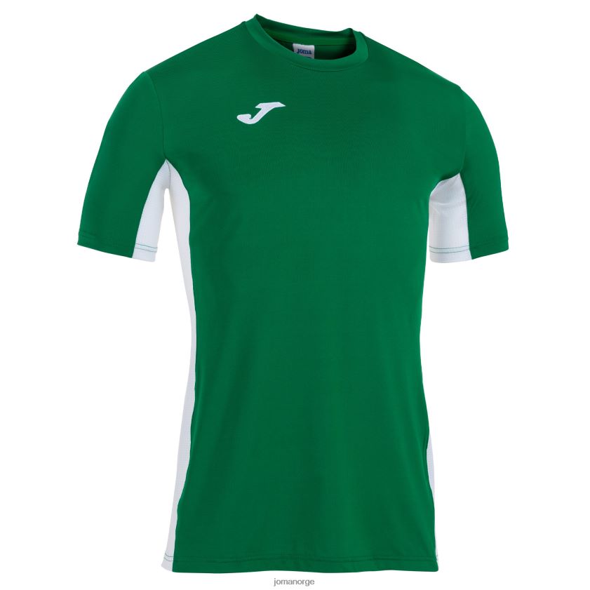 nei Joma skjorte kortermet superliga grønn hvit FBD0T03132 menn