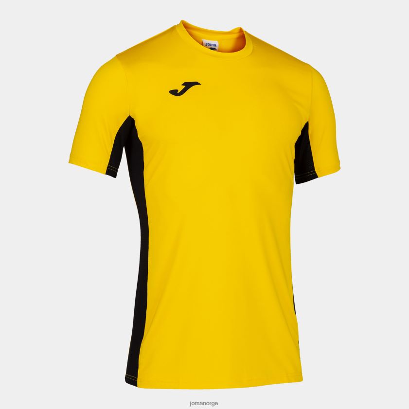 nei Joma skjorte kortermet superliga gul svart FBD0T03399 menn