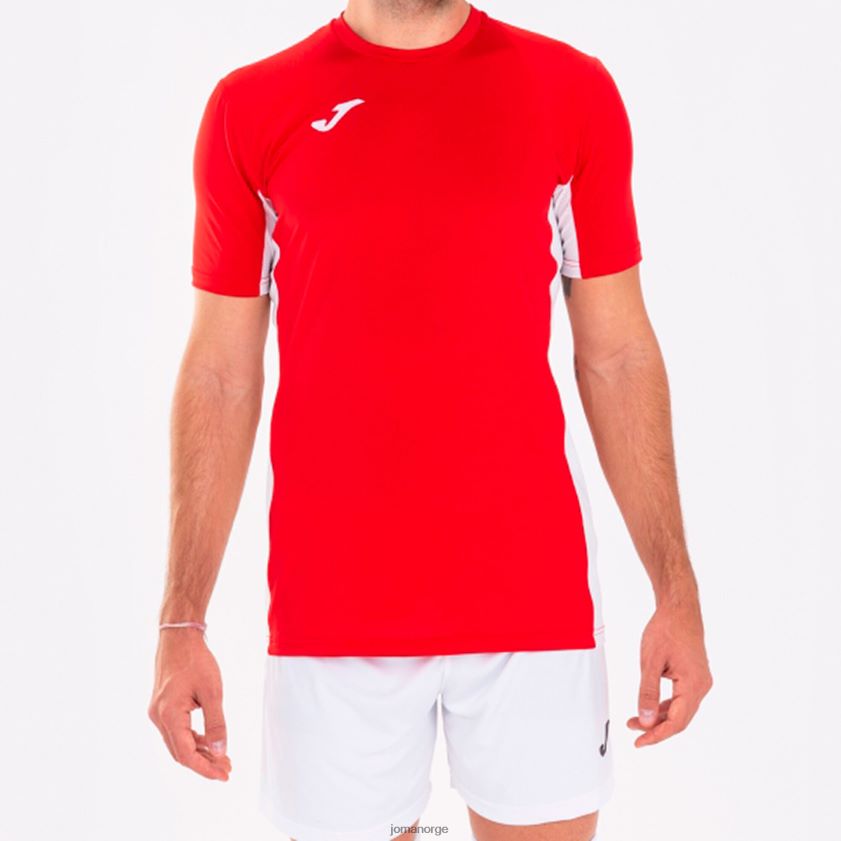 nei Joma skjorte kortermet superliga rød Hvit FBD0T04716 menn