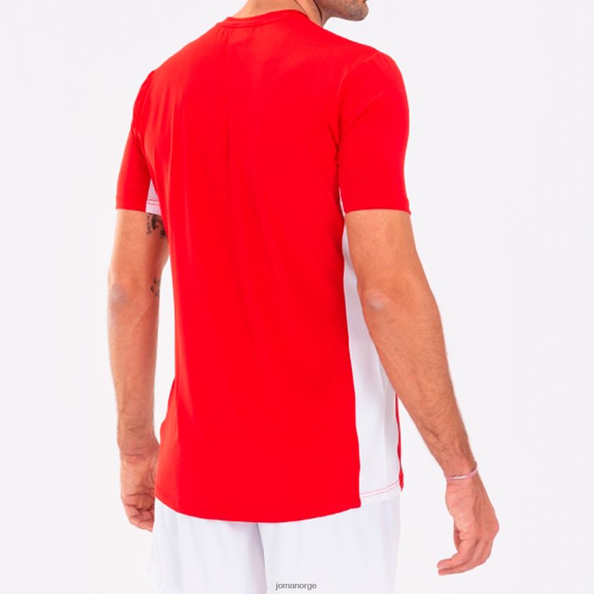 nei Joma skjorte kortermet superliga rød Hvit FBD0T04716 menn