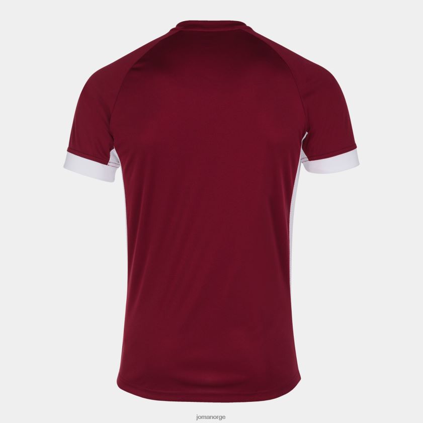 nei Joma skjorte kortermet supernova ii burgunder hvit FBD0T01215 menn