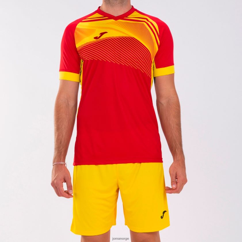 nei Joma skjorte kortermet supernova ii rød gul FBD0T03162 menn