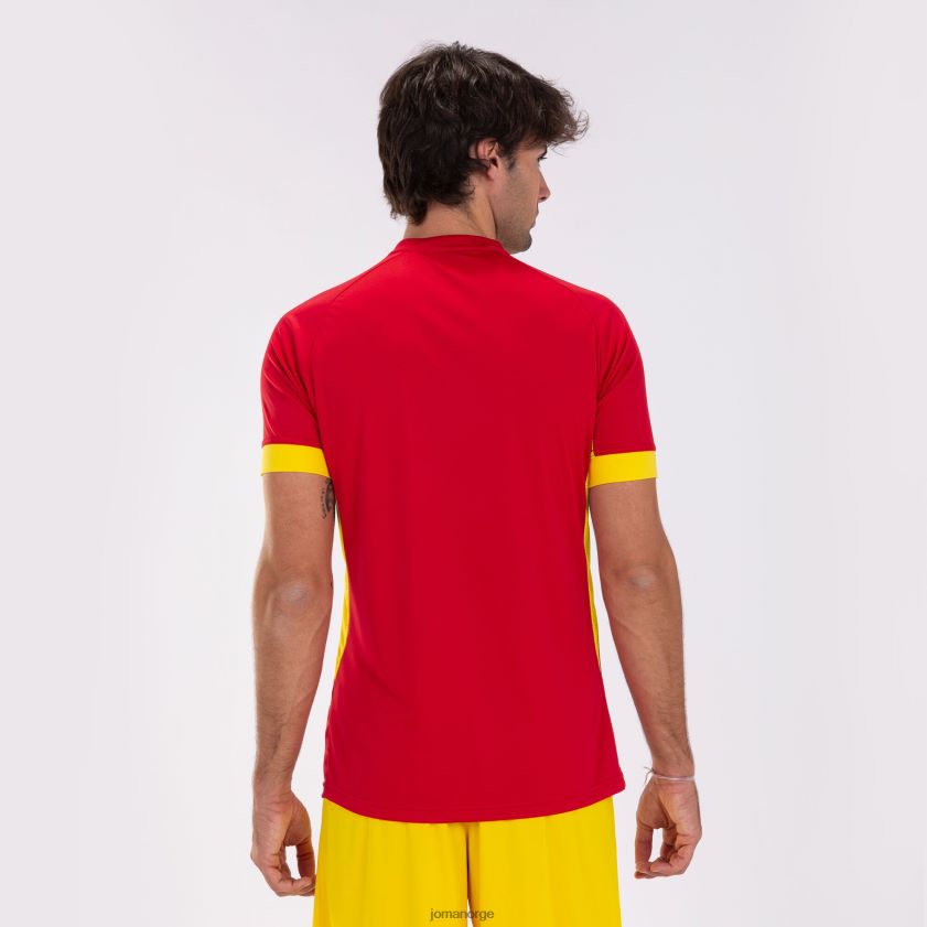 nei Joma skjorte kortermet supernova ii rød gul FBD0T03162 menn