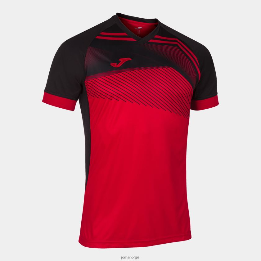 nei Joma skjorte kortermet supernova ii rød svart FBD0T03161 menn