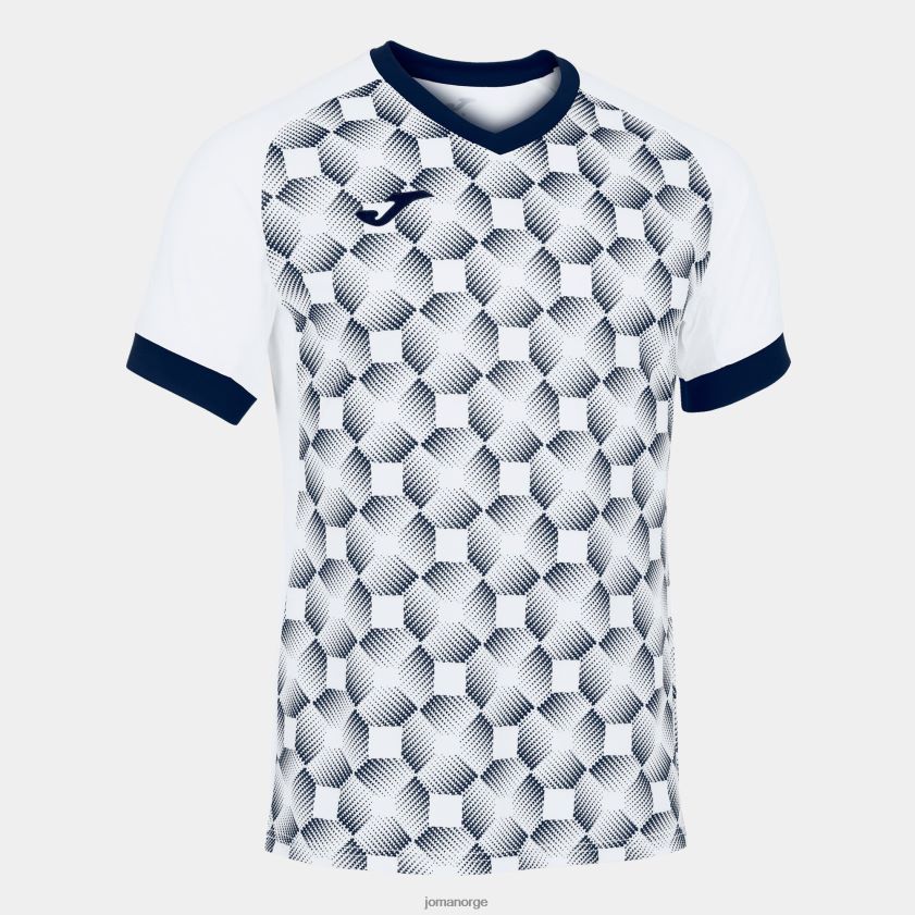 nei Joma skjorte kortermet supernova iii hvit marineblå FBD0T0118 menn