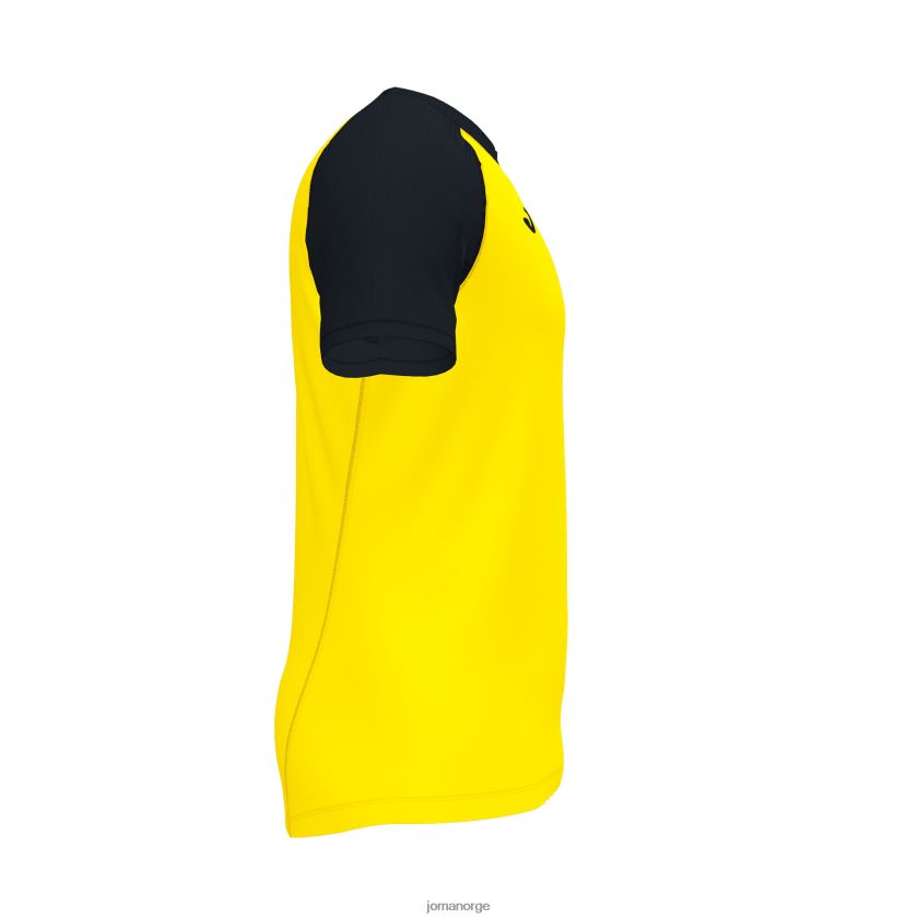 nei Joma skjorte kortermet teamwork gul svart FBD0T01220 menn