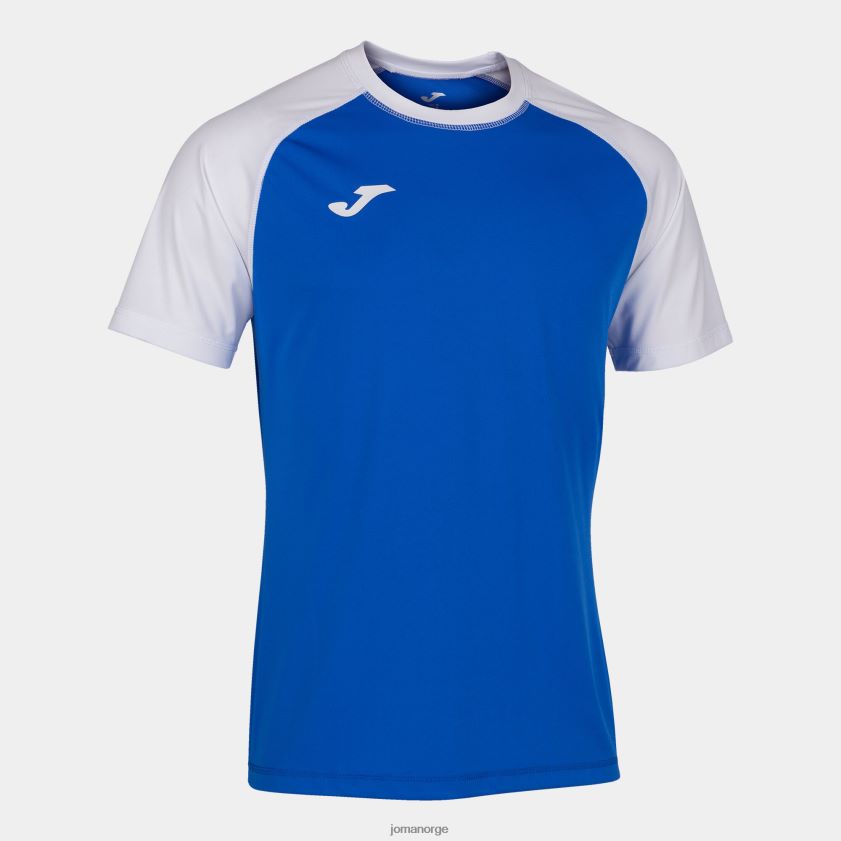 nei Joma skjorte kortermet teamwork kongeblå hvit FBD0T03047 menn
