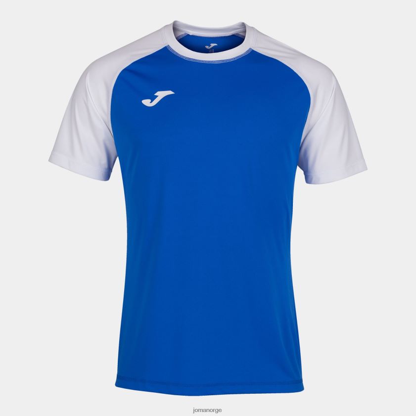 nei Joma skjorte kortermet teamwork kongeblå hvit FBD0T03047 menn