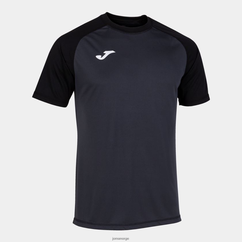 nei Joma skjorte kortermet teamwork mørk grå svart FBD0T04256 menn