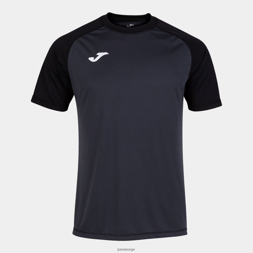 nei Joma skjorte kortermet teamwork mørk grå svart FBD0T04256 menn