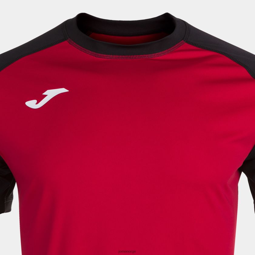 nei Joma skjorte kortermet teamwork rød svart FBD0T03337 menn