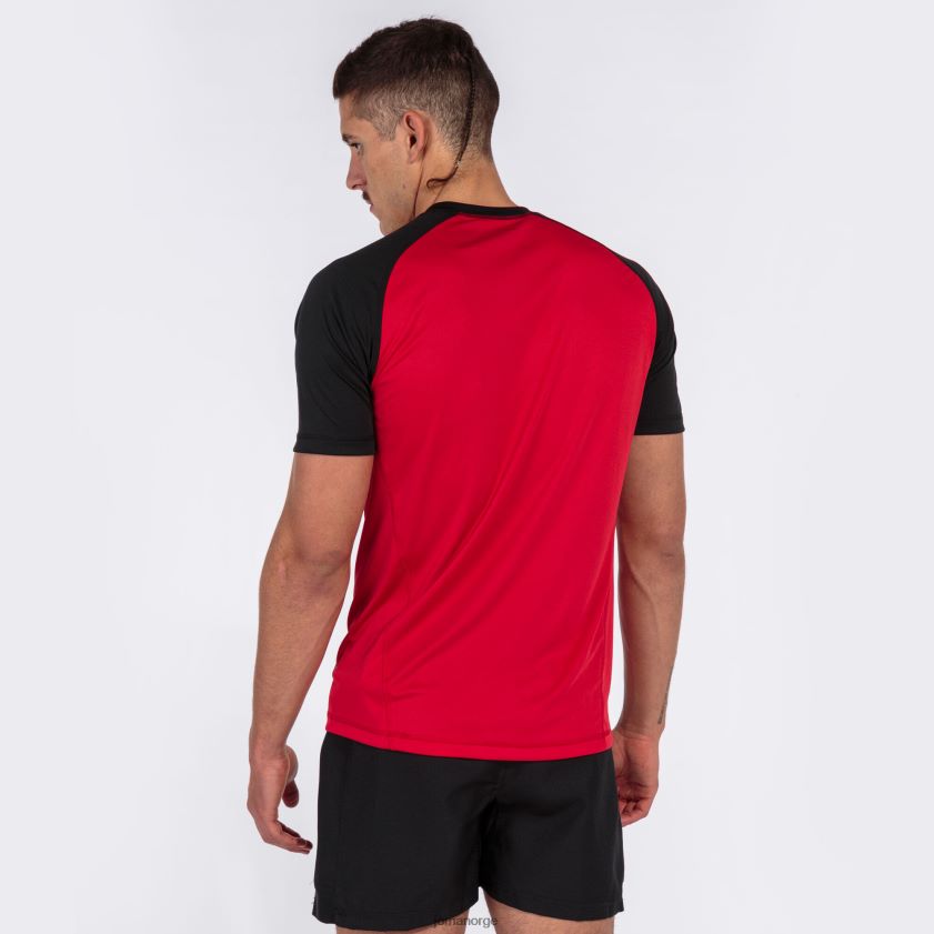 nei Joma skjorte kortermet teamwork rød svart FBD0T03337 menn