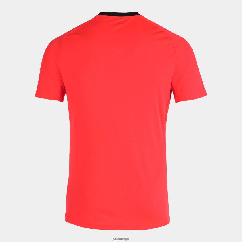 nei Joma skjorte kortermet tiger iii fluorescerende korallsvart FBD0T04543 menn