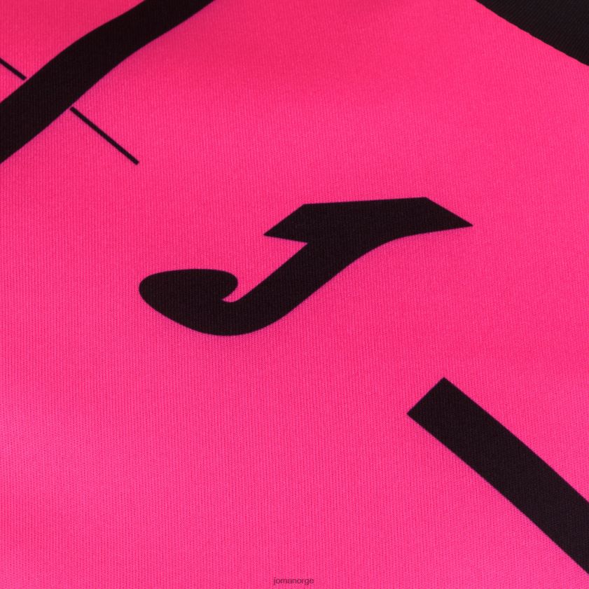nei Joma skjorte kortermet tiger iii fluorescerende rosa svart FBD0T04541 menn