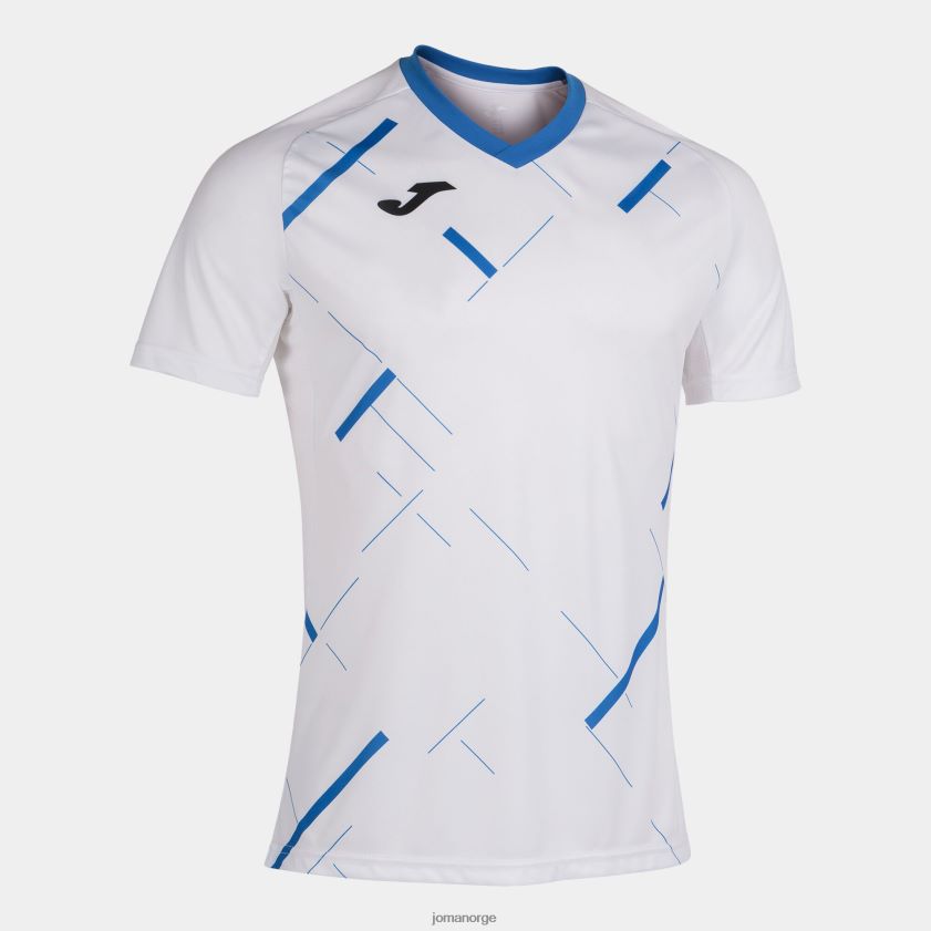 nei Joma skjorte kortermet tiger iii hvit kongeblå FBD0T03551 menn