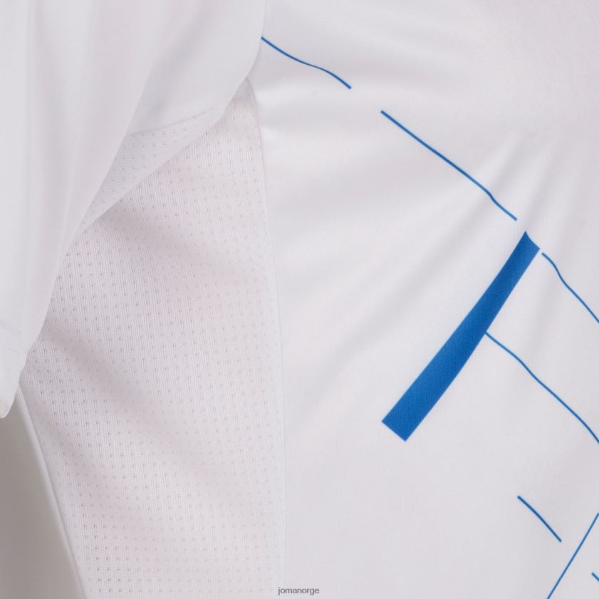 nei Joma skjorte kortermet tiger iii hvit kongeblå FBD0T03551 menn