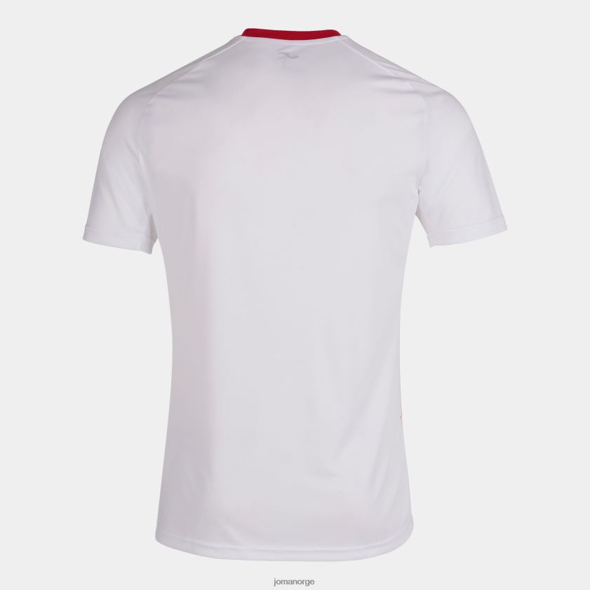 nei Joma skjorte kortermet tiger iii hvit rød FBD0T03333 menn