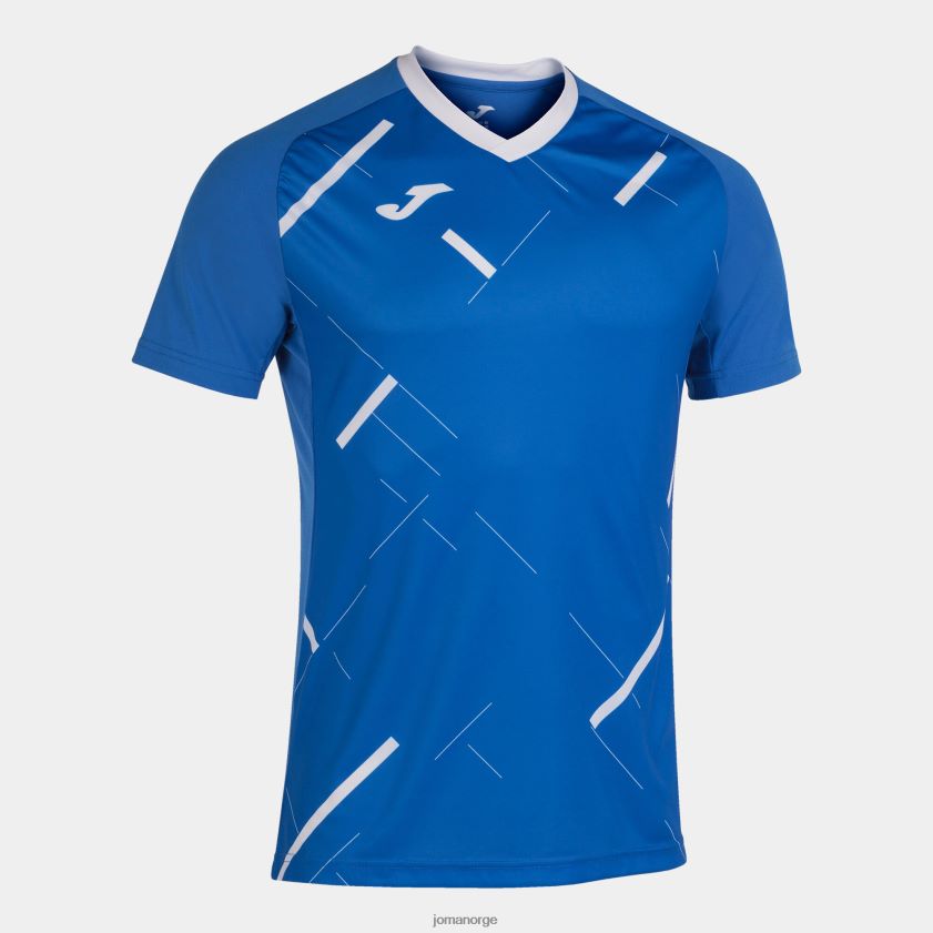 nei Joma skjorte kortermet tiger iii kongeblå hvit FBD0T03305 menn