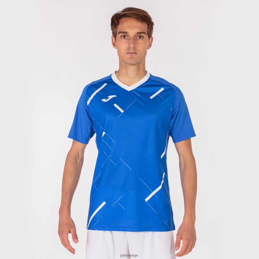 nei Joma skjorte kortermet tiger iii kongeblå hvit FBD0T03305 menn