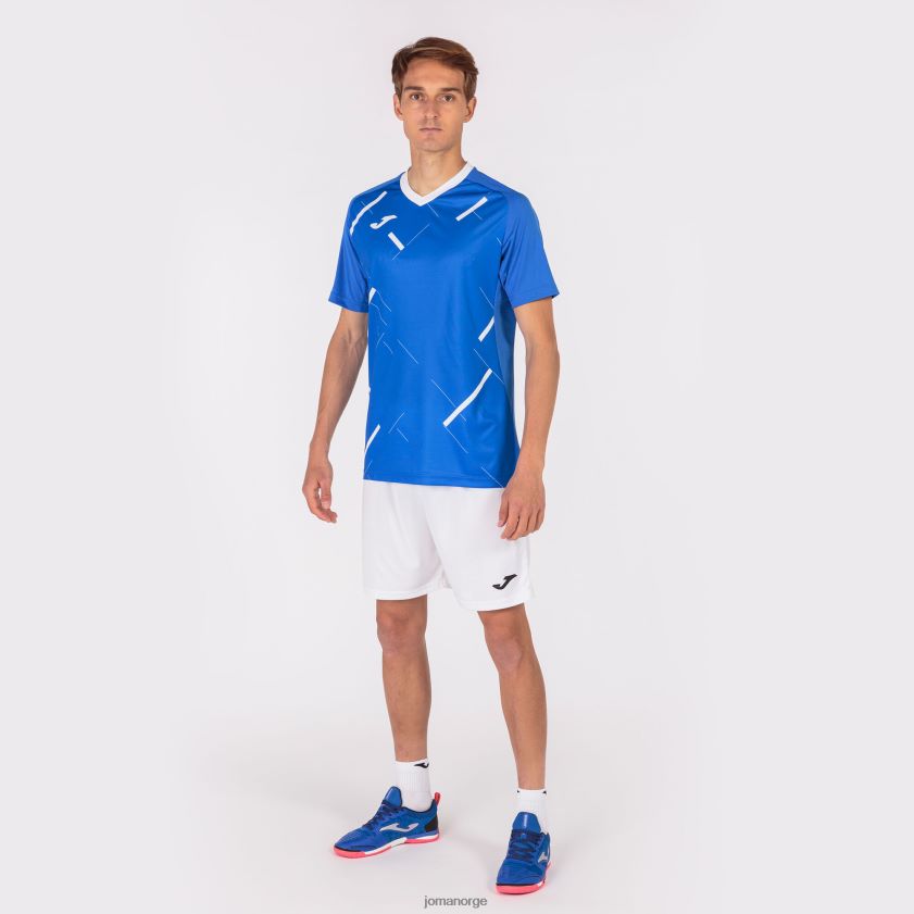nei Joma skjorte kortermet tiger iii kongeblå hvit FBD0T03305 menn