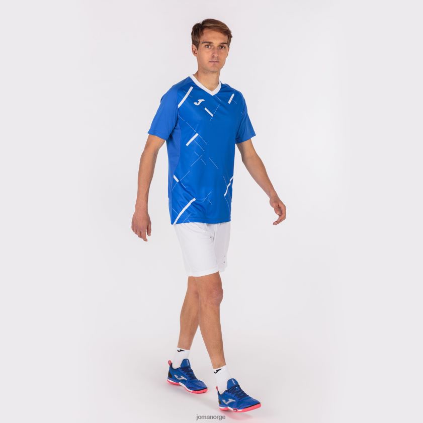 nei Joma skjorte kortermet tiger iii kongeblå hvit FBD0T03305 menn