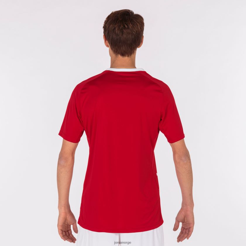nei Joma skjorte kortermet tiger iii rød Hvit FBD0T01011 menn