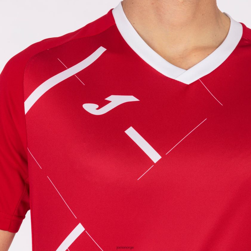 nei Joma skjorte kortermet tiger iii rød Hvit FBD0T01011 menn