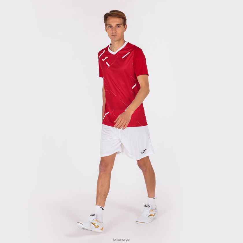 nei Joma skjorte kortermet tiger iii rød Hvit FBD0T01011 menn