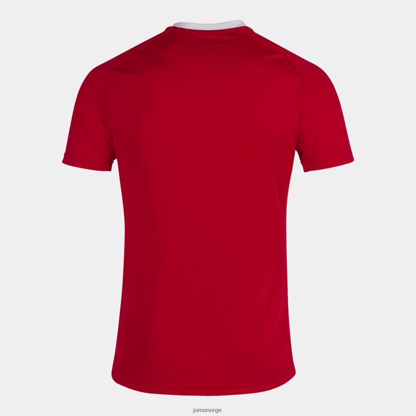nei Joma skjorte kortermet tiger iii rød Hvit FBD0T01011 menn
