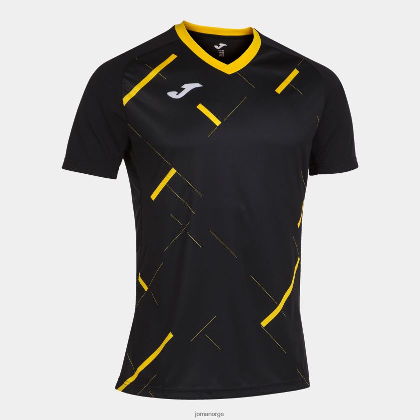 nei Joma skjorte kortermet tiger iii svart gul FBD0T03048 menn