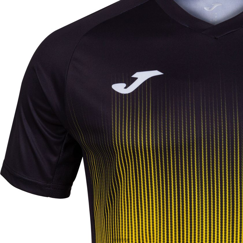 nei Joma skjorte kortermet tiger iv gul svart FBD0T03237 menn