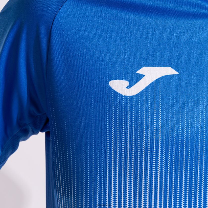 nei Joma skjorte kortermet tiger iv hvit kongeblå FBD0T04367 menn