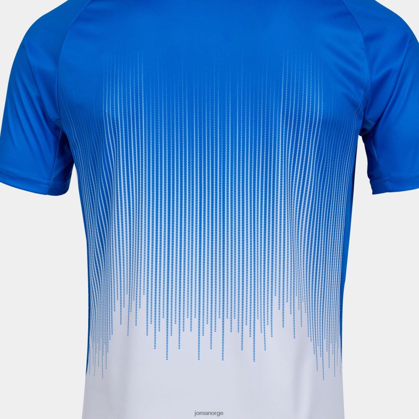 nei Joma skjorte kortermet tiger iv hvit kongeblå FBD0T04367 menn